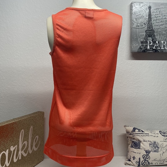Nike | Orange Net Sleeveless Top Sz XS - Picture 5 of 9